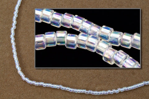 DB051- 10/0 Crystal AB Miyuki Delica Cut Beads (50 Gm, 250 Gm)
