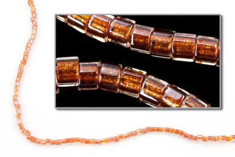 DBW915- 11/0 Shimmering Auburn Lined Crystal Delica Beads-General Bead
