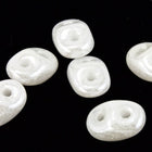 2.5mm x 5mm Luster White Czech Super Duo Tube-General Bead