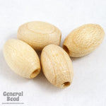 6mm x 9mm Natural Oval Wood Bead-General Bead