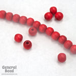 8mm Red Wood Bead #DXF003