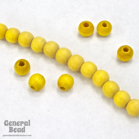 5mm Yellow Wood Bead-General Bead