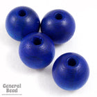 8mm Blue Wood Bead #DXH003