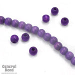 5mm Purple Wood Bead-General Bead