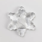 30mm Matte Crystal Madonna Snowflake Pendant #ECA001