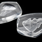 25mm x 19mm Matte Crystal Madonna Shield Pendant #ECA002