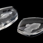 15mm x 10mm Matte Crystal Praying Hands Shield Pendant #ECA004