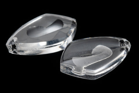 15mm x 10mm Matte Crystal Madonna Shield Pendant #ECA005