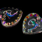 12mm Vitrail Medium Dolphin Heart Pendant #ECA007