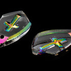 15mm x 10mm Helio Red Cross Shield Pendant #ECB003