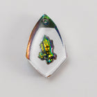 15mm x 10mm Helio Red Praying Hands Shield Pendant #ECB004