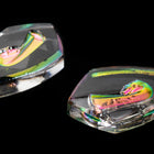 15mm x 10mm Helio Red Madonna Shield Pendant #ECB005