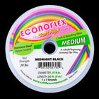 Midnight Black Econoflex Medium Beading Wire (0.019, 7 strands)-General Bead