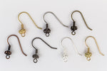 25mm Bright Gold Ear Wire with Textured Ball #EFA103-General Bead