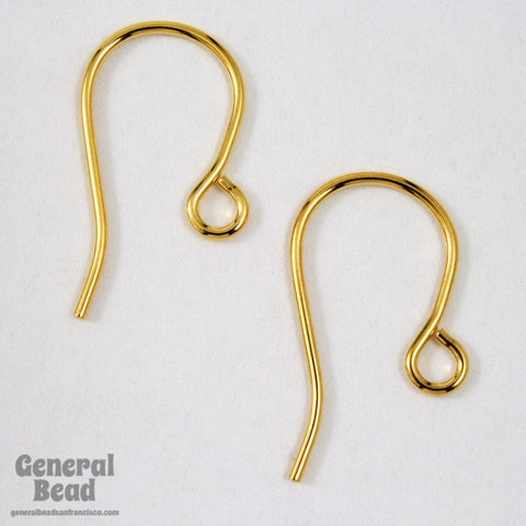 25mm Gold Shepherd Hook Ear Wire #EFA003-General Bead