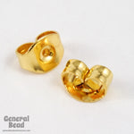 5mm Gold Tone Earring Clutch #EFA017-General Bead