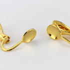 17mm Gold Ear Clip with 8mm Cup #EFA029-General Bead