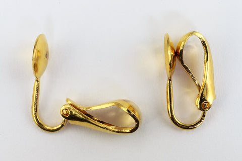17mm Gold Ear Clip with 8mm Cup #EFA029-General Bead