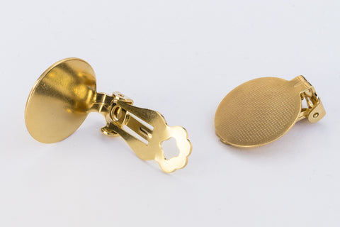 18mm Gold Paddle Clip #EFA049-General Bead