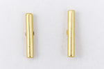 11mm Matte Gold Pewter Bar Ear Post #EFA115-General Bead