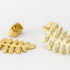 16mm Matte Gold Butternut Tree Branch Pewter Ear Post #EFA117-General Bead