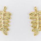 16mm Matte Gold Butternut Tree Branch Pewter Ear Post #EFA117-General Bead