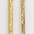 23mm Matte Gold Pewter Textured Bar Ear Post with Loop #EFA127-General Bead