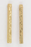 23mm Matte Gold Pewter Textured Bar Ear Post with Loop #EFA127-General Bead