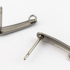 15mm Stainless Steel Ear Stud with Loop #EFA132-General Bead