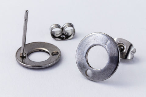 10mm Stainless Steel Cut-Out Ear Post #EFA134-General Bead