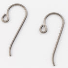 25mm Gray Niobium Shepherd Hook Ear Wire #NFJ017-General Bead