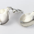 13mm Silver Dapped Ear Clip #EFB064-General Bead