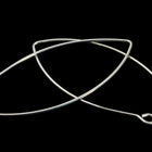 45mm Bright Silver V Shaped Ear Wire #EFB102