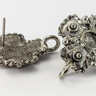 20mm x 26mm Antique Silver Pewter Maltese Cross Ear Post #EFB111-General Bead