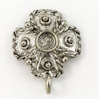 20mm x 26mm Antique Silver Pewter Maltese Cross Ear Post #EFB111-General Bead