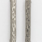 23mm Matte Silver Pewter Textured Bar Ear Post with Loop #EFB127-General Bead