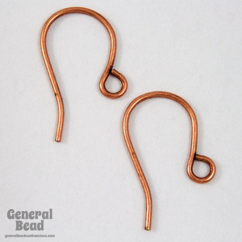 25mm Antique Copper Shepherd Hook Ear Wire #EFD003-General Bead