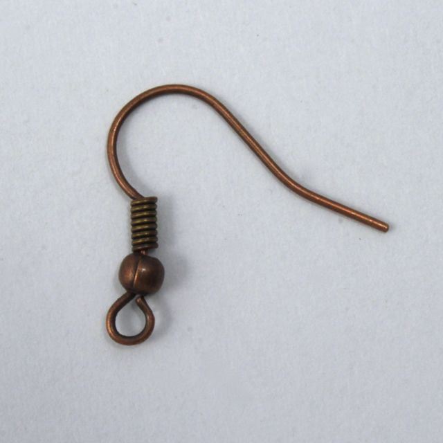 copper fish hook Antique Copper Fish Hook Ear Wire #EFE006 – General Bead