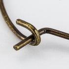 30mm Antique Brass Round 20 Gauge Ear Hoop #EFE113-General Bead