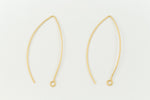 45mm Matte Gold Modern Ear Wire #EFF102-General Bead
