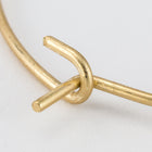 30mm Matte Gold Round 20 Gauge Ear Hoop #EFF113-General Bead