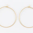 30mm Matte Gold Round 20 Gauge Ear Hoop #EFF113-General Bead