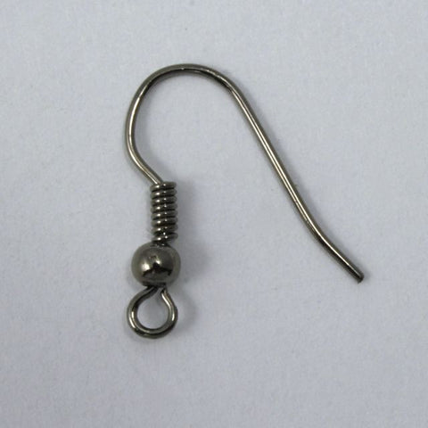 Gunmetal Fish Hook Ear Wire #EFG006-General Bead