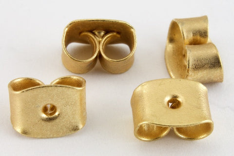 6mm Matte Gold Earring Clutch EFG017-General Bead