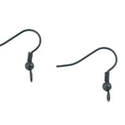 Matte Black Fish Hook Ear Wire #EFI006-General Bead