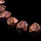 8mm Dark Bronze Amethyst English Cut Bead (20 Pcs) #ENG104-General Bead