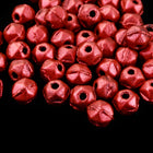 4mm Matte Cranberry English Cut Bead (50 Pcs) #ENG212-General Bead