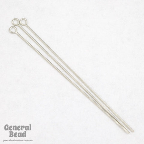 2.5" 21 Gauge Silver Tone Eye Pin #EPW001-General Bead