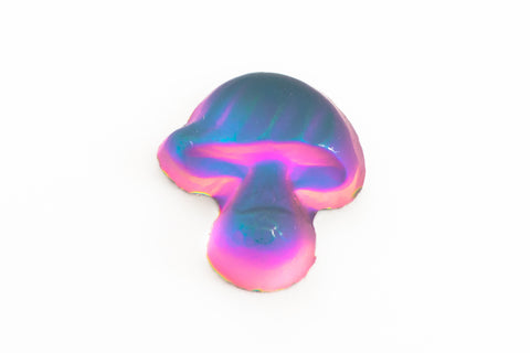 8mm x 7mm Vitrail Medium Frosted Mushroom Cabochon #FGA090