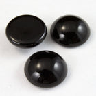 11mm Jet Cabochon #FGB003-General Bead